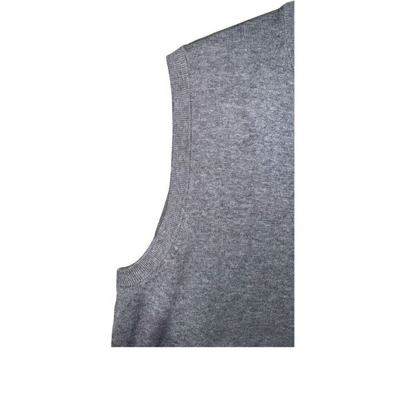 Gray Daniel Cremieux Pima Cotton V Neck Sweater Vest Size L - Picture 3 of 6